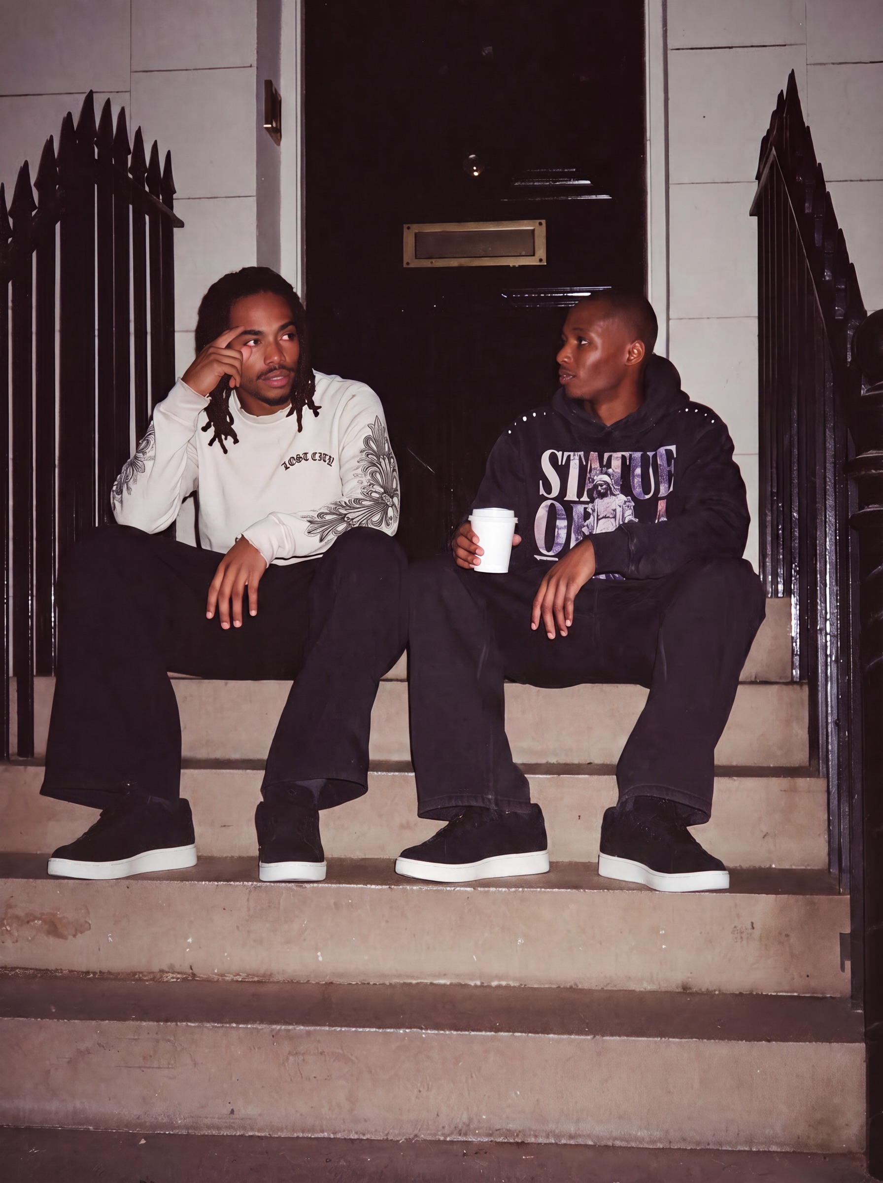 Statue of a Fool campaign: georgian steps, longsleeve bone, hood