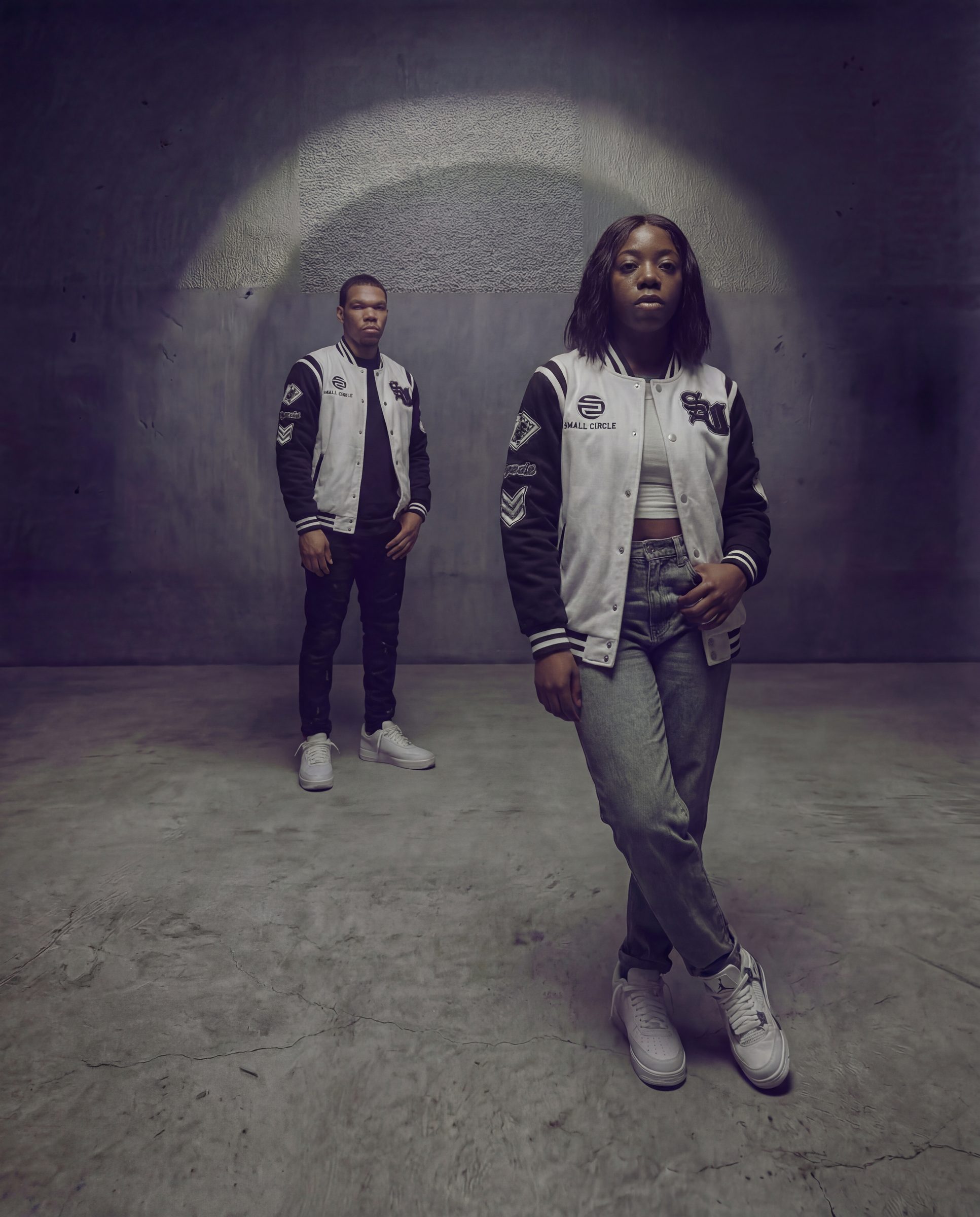 Small Circle varsity collection, studio shoot
