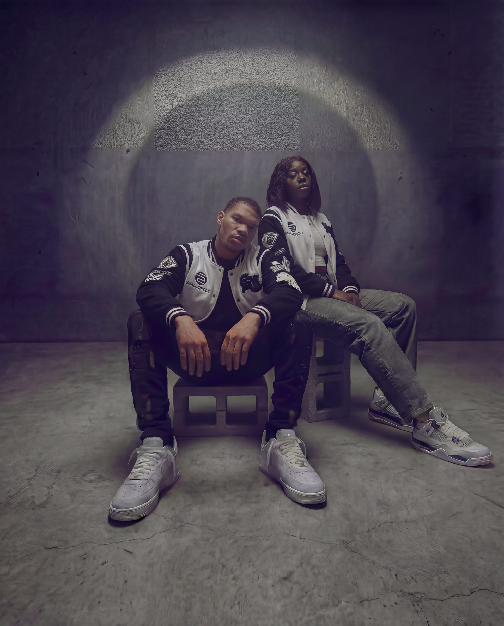 Small Circle varsity collection, studio shoot