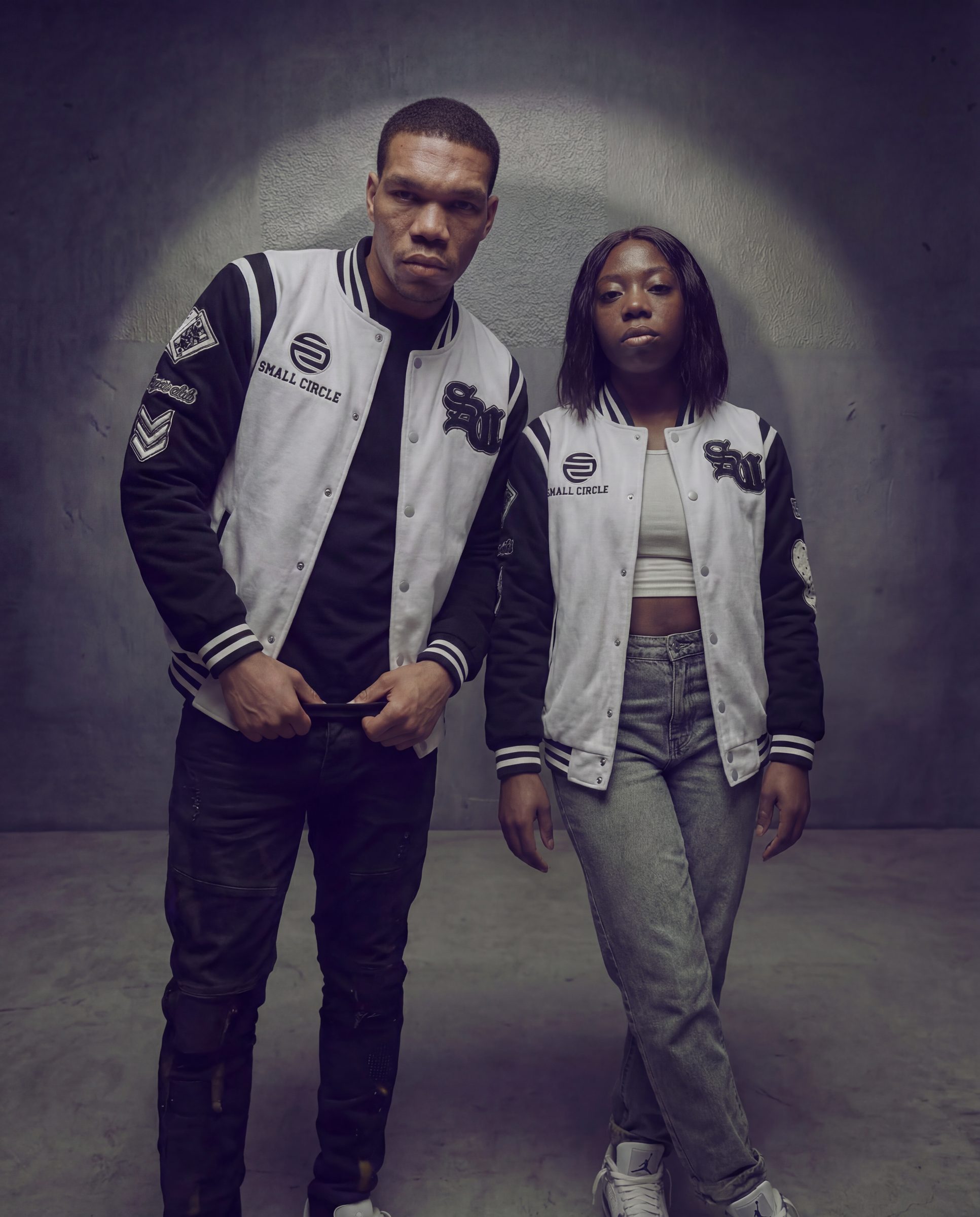 Small Circle varsity collection, studio shoot