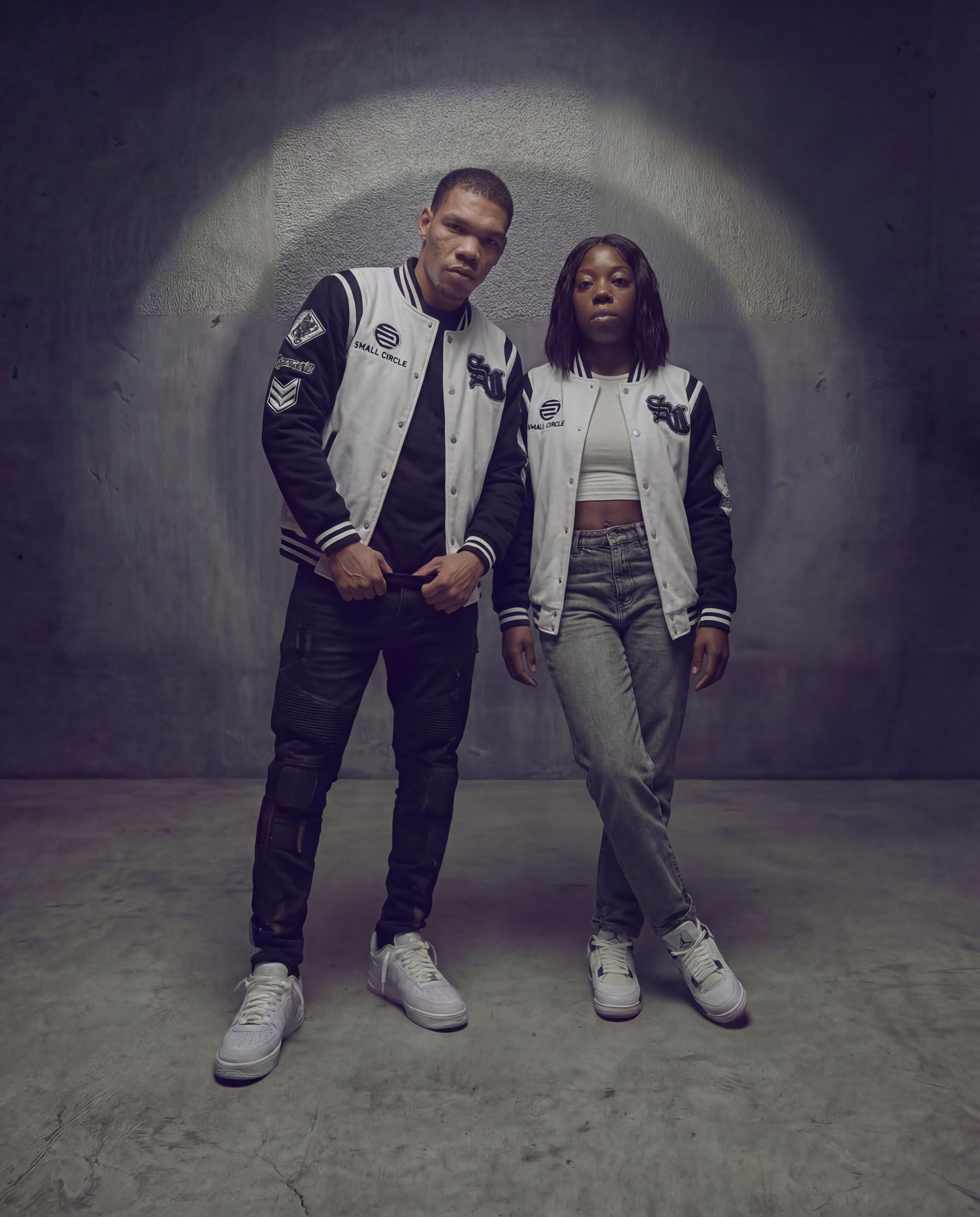 Small Circle varsity collection, studio shoot