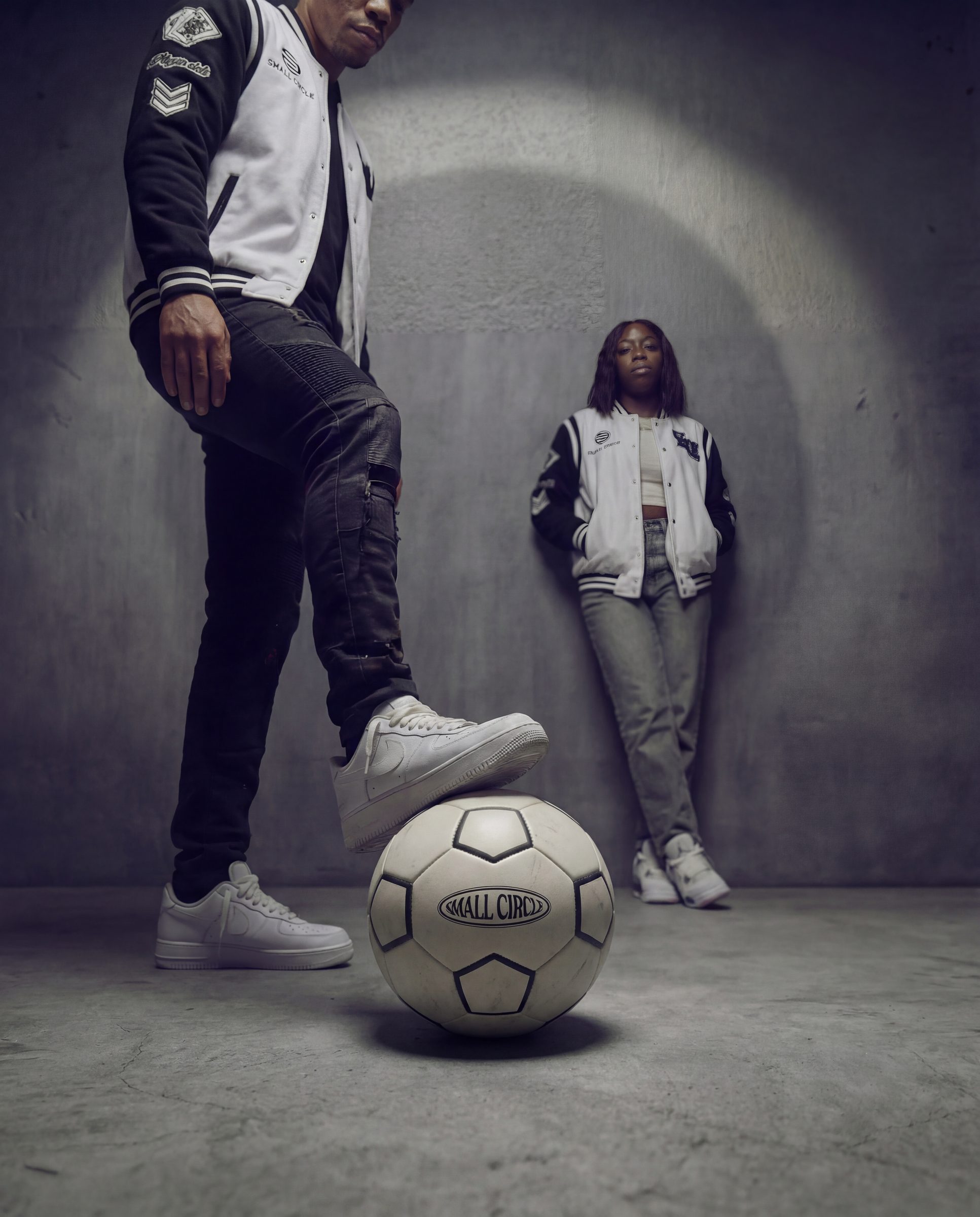 Small Circle varsity collection, studio shoot
