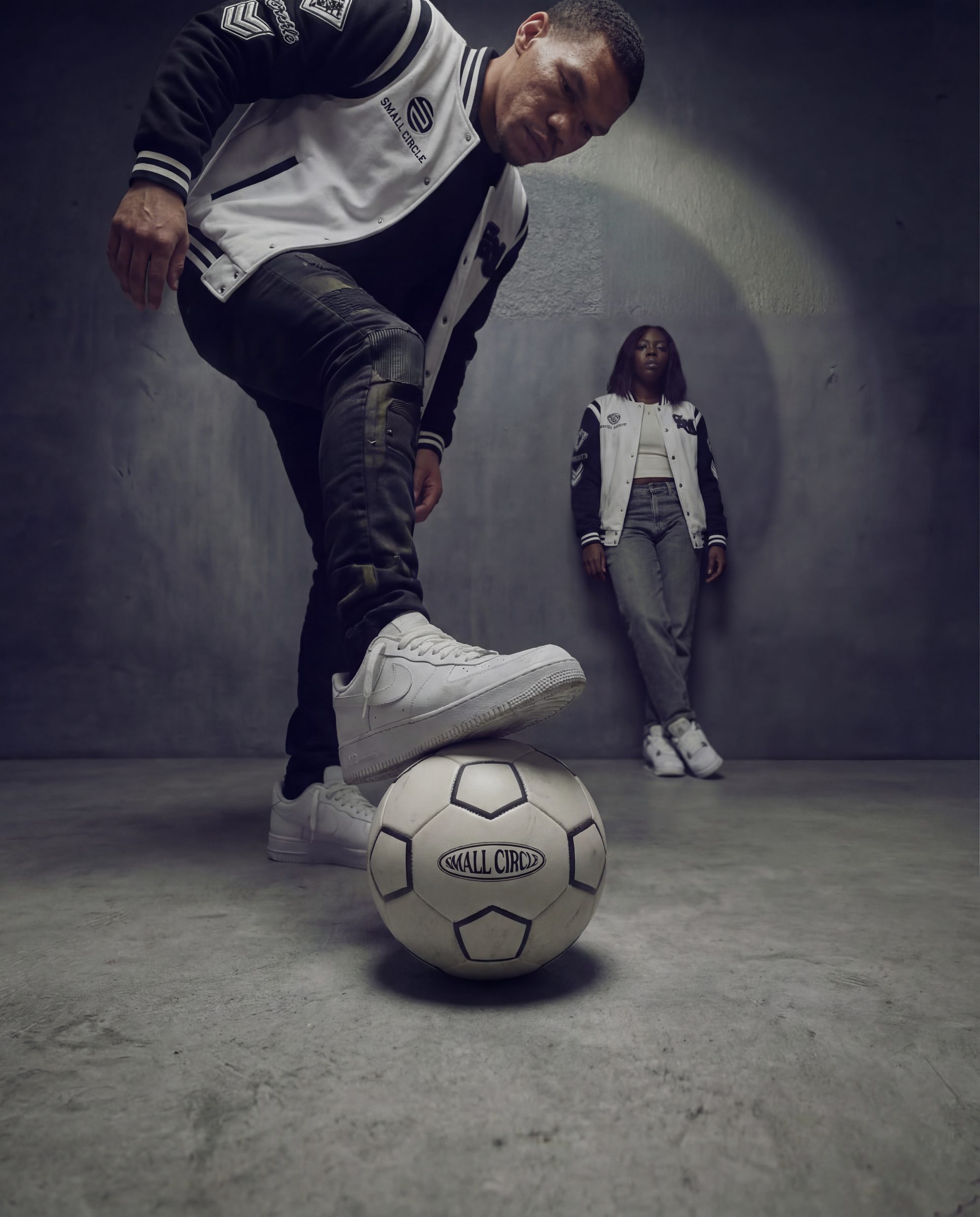 Small Circle varsity collection, studio shoot