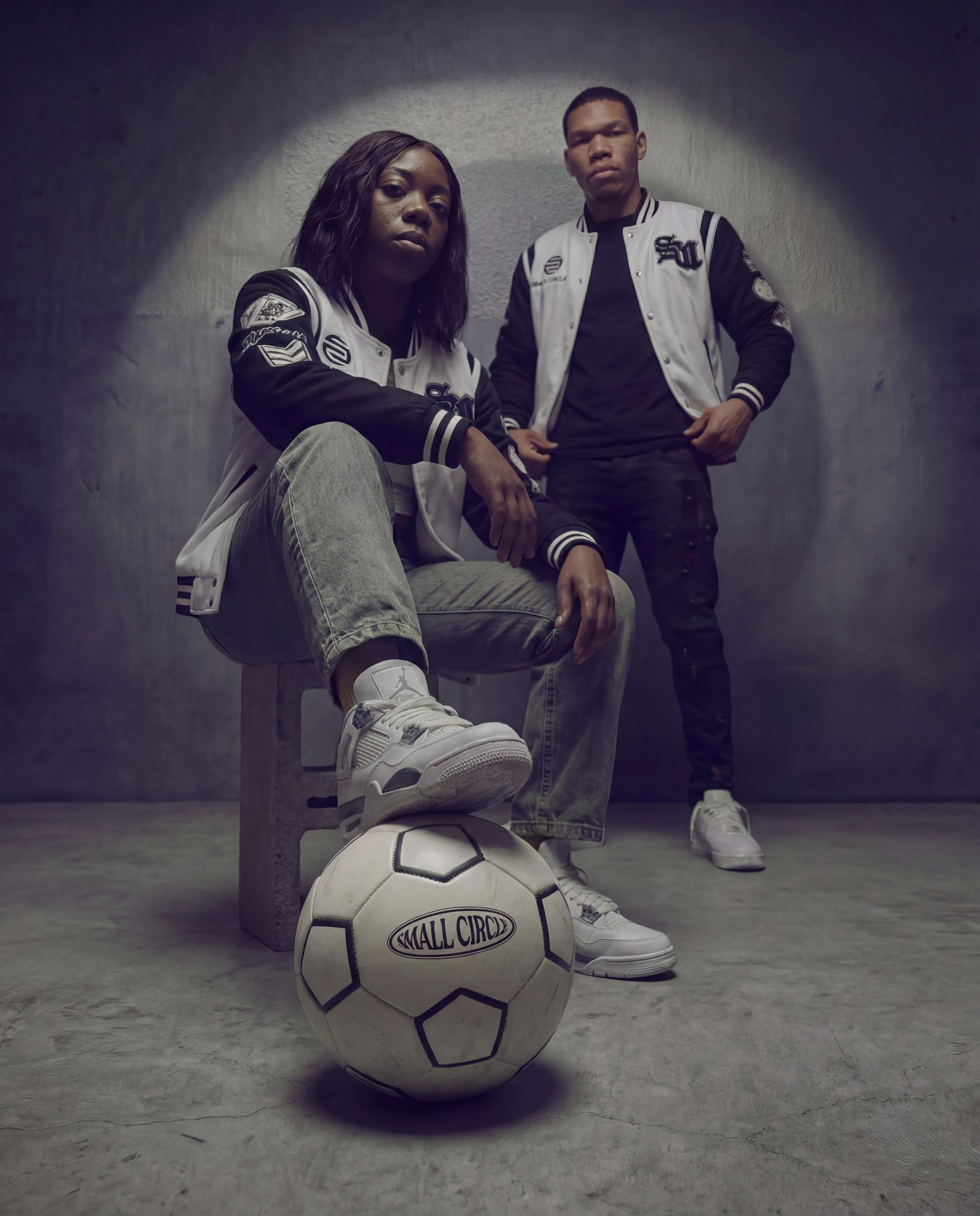 Small Circle varsity collection, studio shoot