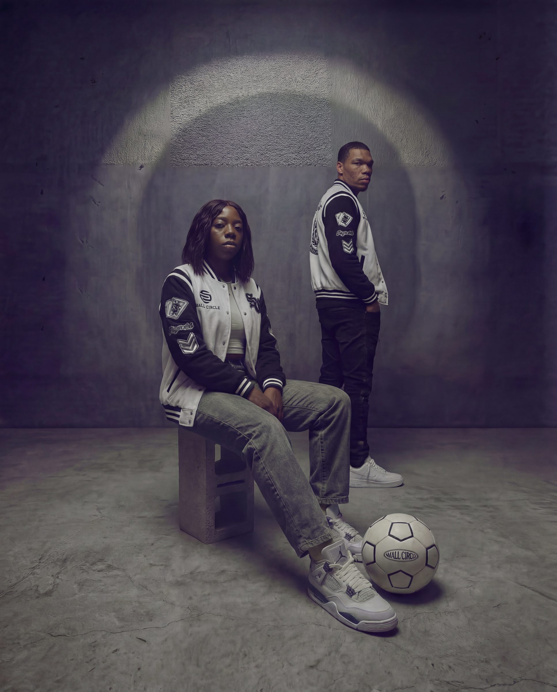 Small Circle varsity collection, studio shoot