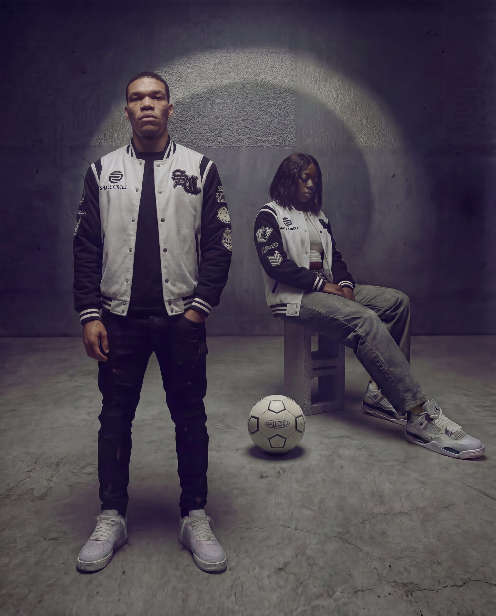 Small Circle varsity collection, studio shoot