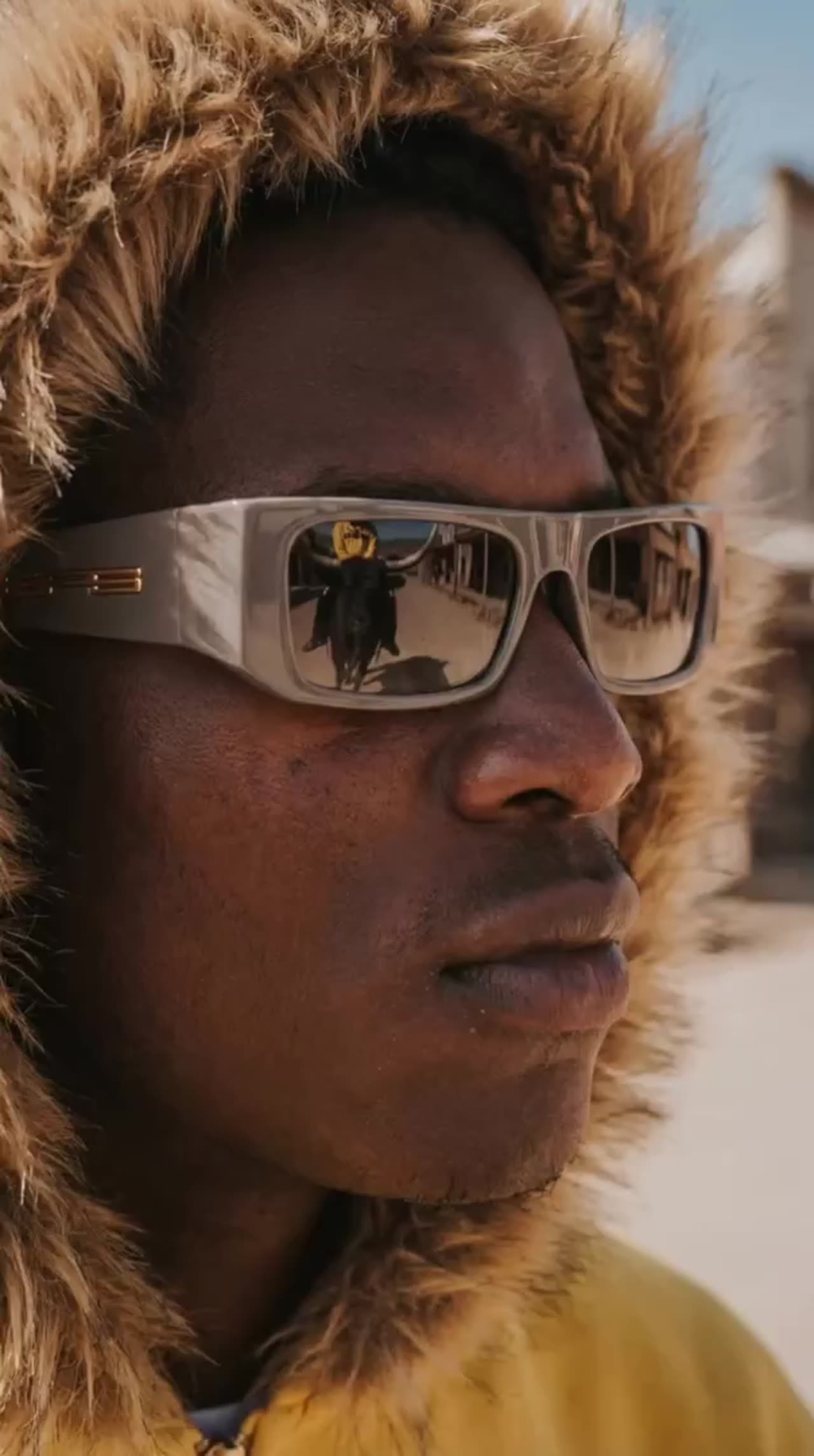 Frame from a streetwear brand film